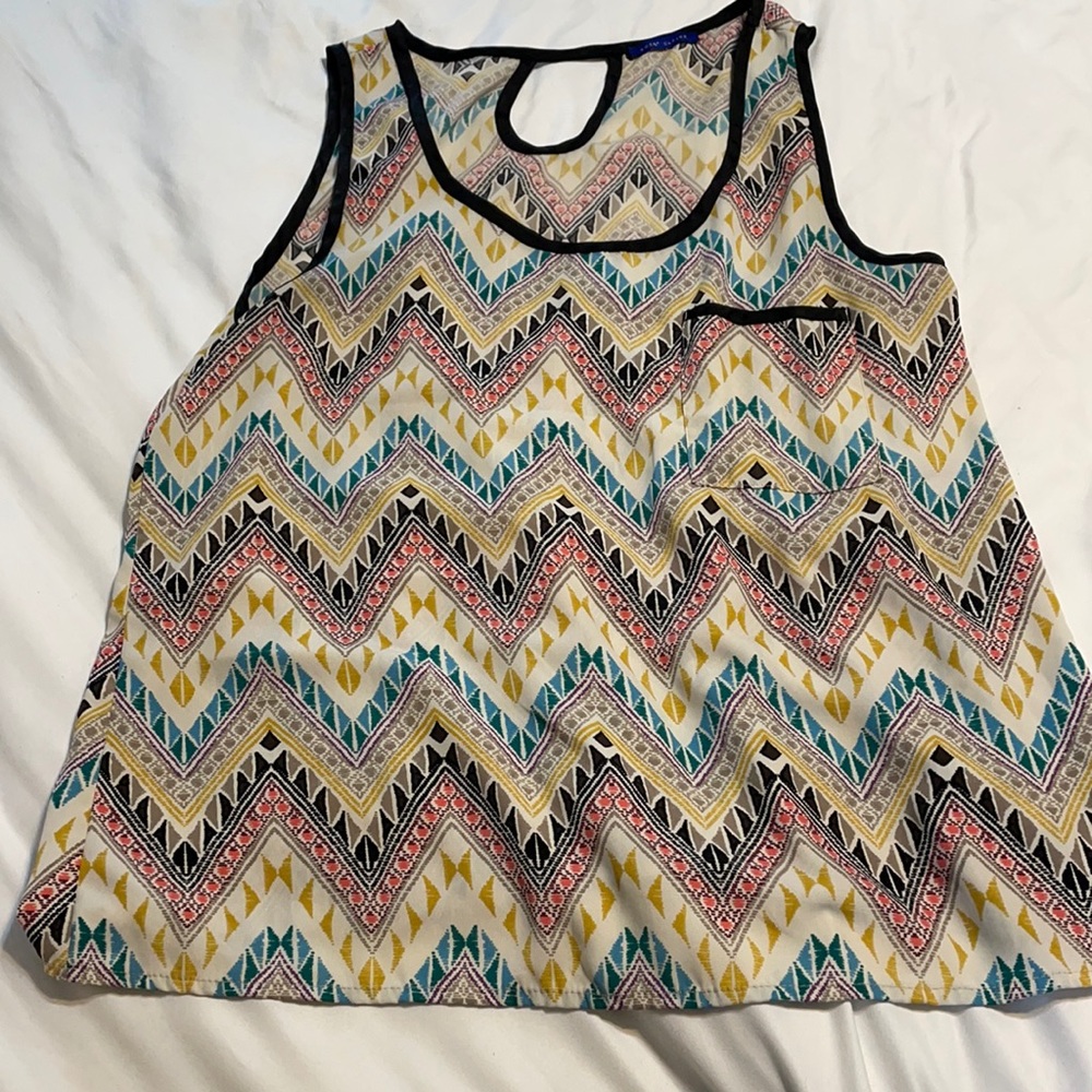 ModCloth Sweet Claire size Large geometric tank